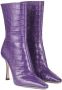 Jimmy Choo Agathe 100mm pointed-toe boots Purple - Thumbnail 2