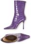 Jimmy Choo Agathe 100mm pointed-toe boots Purple - Thumbnail 4