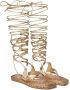 Jimmy Choo Agave flat espadrille sandals Gold - Thumbnail 2