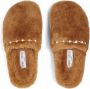 Jimmy Choo Alienate flat shearling slippers Brown - Thumbnail 3
