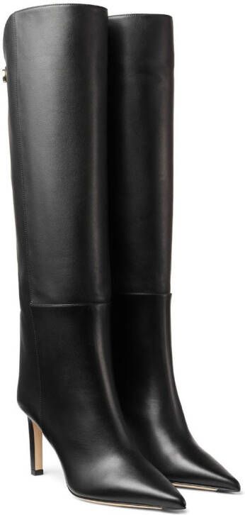 Jimmy Choo Alizze 85mm leather boots Black
