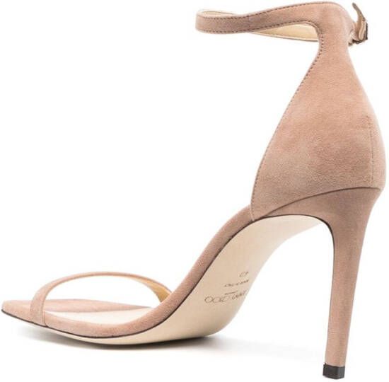 Jimmy Choo Alva 85mm stiletto suede sandals Pink