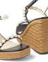 Jimmy Choo Amatuus 110mm pearl-embellished wedge sandals Black - Thumbnail 5
