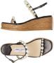 Jimmy Choo Amatuus pearl-embellished 60mm wedge sandals Black - Thumbnail 4