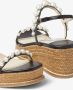 Jimmy Choo Amatuus pearl-embellished 60mm wedge sandals Black - Thumbnail 5