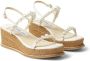 Jimmy Choo Amatuus pearl-embellished 60mm wedge sandals White - Thumbnail 2