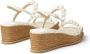 Jimmy Choo Amatuus pearl-embellished 60mm wedge sandals White - Thumbnail 3