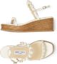Jimmy Choo Amatuus pearl-embellished 60mm wedge sandals White - Thumbnail 4