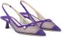 Jimmy Choo Amita 45mm fishnets sandals Purple - Thumbnail 2