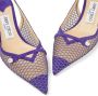 Jimmy Choo Amita 45mm fishnets sandals Purple - Thumbnail 5