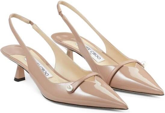 Jimmy Choo 45mm Amita slingback pumps Pink