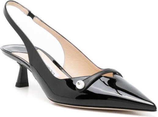 Jimmy Choo Amita 65mm leather pumps Black