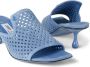 Jimmy Choo Ander 50mm perforated suede mules Blue - Thumbnail 4