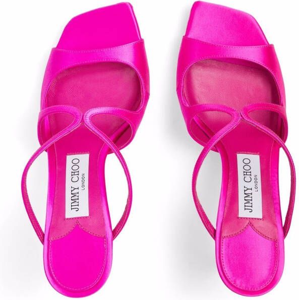 Jimmy Choo Anise 75mm mules Pink