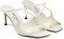 Jimmy Choo Anise 75mm patent-leather mules White - Thumbnail 2