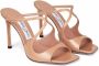 Jimmy Choo Anise 95mm cut-out detail mules Pink - Thumbnail 2
