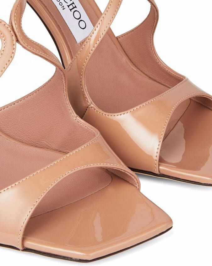 Jimmy Choo Anise 95mm cut-out detail mules Pink