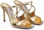 Jimmy Choo Anise 95mm heeled sandals Gold - Thumbnail 2
