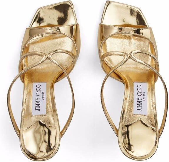 Jimmy Choo Anise 95mm heeled sandals Gold