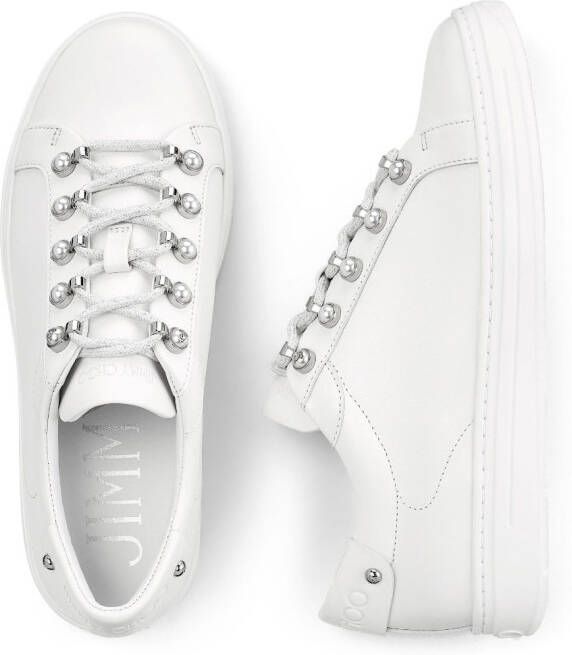 Jimmy Choo Antibes pearl-embellished sneakers White