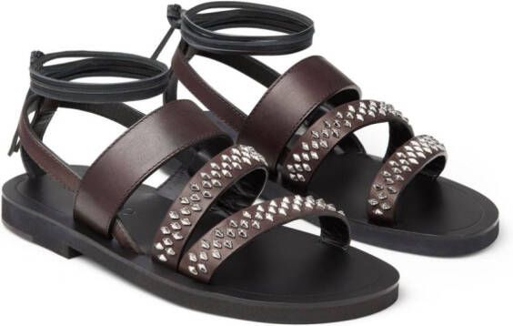 Jimmy Choo Asta Gladiator leather sandals Brown