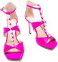 Jimmy Choo Aura 95mm embellished satin sandals Pink - Thumbnail 2