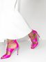 Jimmy Choo Aura 95mm embellished satin sandals Pink - Thumbnail 3