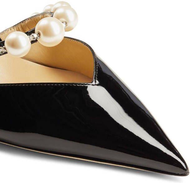 Jimmy Choo Aurelie 65mm pearl-embellished pumps Black