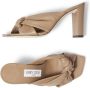 Jimmy Choo Avenue 85mm knotted leather sandals Neutrals - Thumbnail 4