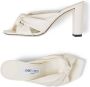 Jimmy Choo Avenue 85mm knotted leather sandals White - Thumbnail 4