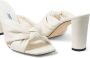 Jimmy Choo Avenue 85mm knotted leather sandals White - Thumbnail 5