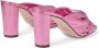 Jimmy Choo Avenue 85mm leather mules Pink - Thumbnail 3