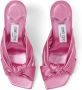 Jimmy Choo Avenue 85mm leather mules Pink - Thumbnail 4