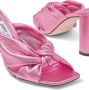 Jimmy Choo Avenue 85mm leather mules Pink - Thumbnail 5