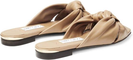 Jimmy Choo Avenue leather sandals Neutrals