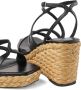 Jimmy Choo Ayla 85mm wedge sandals Black - Thumbnail 3