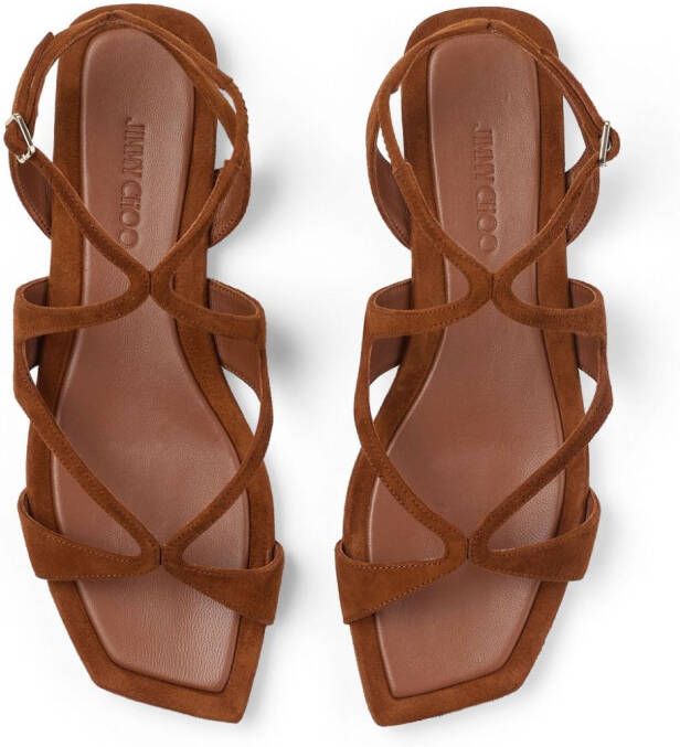 Jimmy Choo Ayla flat sandals Brown