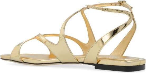 Jimmy Choo Ayla metallic sandals Gold
