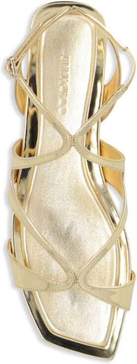Jimmy Choo Ayla metallic sandals Gold