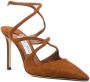 Jimmy Choo Azia 105mm pointed suede pumps Brown - Thumbnail 2