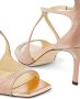 Jimmy Choo Azia 75mm snakeskin-effect sandals Pink - Thumbnail 5