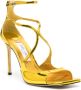 Jimmy Choo Azia 95mm leather sandals Yellow - Thumbnail 2