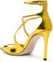 Jimmy Choo Azia 95mm leather sandals Yellow - Thumbnail 3