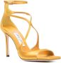 Jimmy Choo Azia 95mm metallic-effect sandals Gold - Thumbnail 2