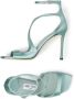Jimmy Choo Azia 95mm metallic-effect sandals Green - Thumbnail 4