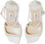 Jimmy Choo Azia 95mm pearl-embellished sandals White - Thumbnail 4