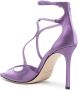 Jimmy Choo Azia 95mm satin sandals Purple - Thumbnail 3