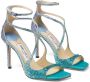 Jimmy Choo Azia crystal-embellished sandals Blue - Thumbnail 2
