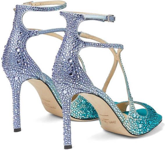 Jimmy Choo Azia crystal-embellished sandals Blue
