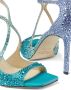 Jimmy Choo Azia crystal-embellished sandals Blue - Thumbnail 5